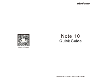 Manual de uso Ulefone Note 10 Teléfono móvil