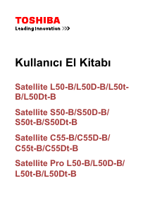 Kullanım kılavuzu Toshiba L50D-B Satellite Dizüstü bilgisayar