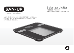 Manual de uso San-Up PS5008 Báscula