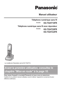 Mode d’emploi Panasonic TX-TGH720FR Téléphone sans fil