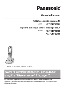 Mode d’emploi Panasonic TX-TGH722FR Téléphone sans fil