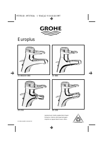 Manual de uso Grohe Europlus Grifería