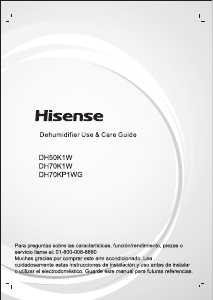 Manual de uso Hisense DH50K1W Deshumidificador