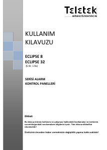 Kullanım kılavuzu Teletek Eclipse 8 Alarm sistemi