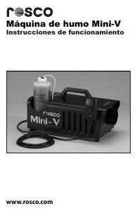 Manual de uso Rosco Mini-V Máquina de humo
