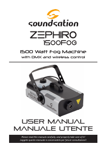 Manual Soundstation Zephiro 1500 FOG Fog Machine