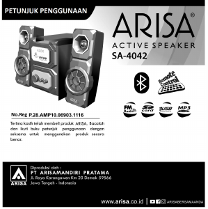 Panduan Arisa SA-4042 Sistem Home Theater