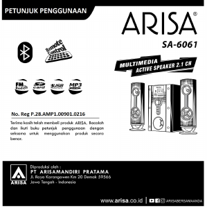 Panduan Arisa SA-6061 Sistem Home Theater