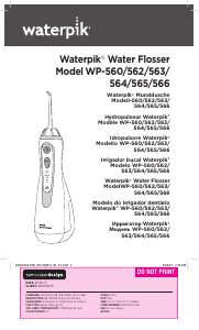 Руководство Waterpik WP-560 Флосстик