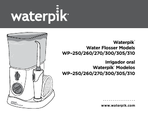 Manual de uso Waterpik WP-310 Irrigador bucal