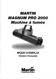 Mode d’emploi Martin Magnum Pro 2000 Machine à fumée