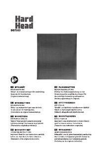 Mode d’emploi Hard Head 007-563 Moustiquaire