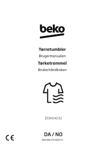 Bruksanvisning BEKO DS9414CX2 Tørketrommel