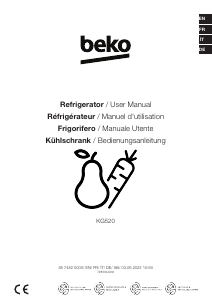 Manual BEKO KG510 Fridge-Freezer