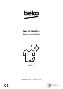 Bedienungsanleitung BEKO WM710 Waschmaschine