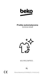 Instrukcja BEKO WUV9612WPBSE Pralka