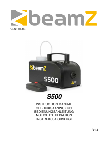 Manual BeamZ S500 Fog Machine