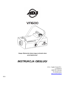 Instrukcja American DJ VF1600 Wytwornica dymu
