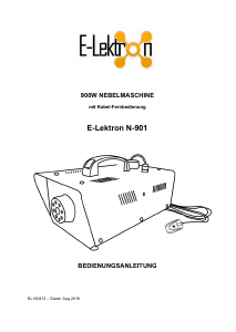 Bedienungsanleitung E-Lektron N-901 Nebelmaschine