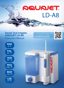 Manuál Aquajet LD-A8 Držák na dentální nit