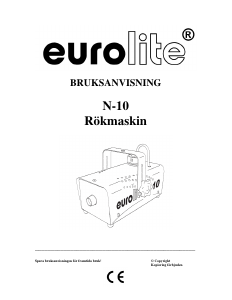Bruksanvisning Eurolite N-10 Rökmaskin