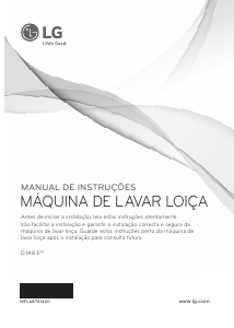 Manual LG D1483CF Máquina de lavar louça