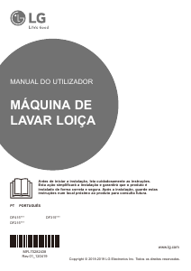 Manual LG DF215FP Máquina de lavar louça