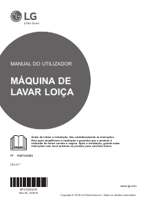 Manual LG DF415HMS Máquina de lavar louça