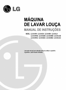 Manual LG LD-2162MH Máquina de lavar louça