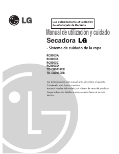 Manual de uso LG RC8003A Secadora