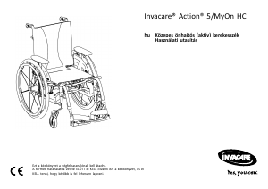 Használati útmutató Invacare Action 5/MyOn HC Kerekesszék