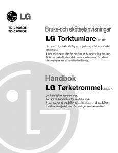 Bruksanvisning LG TD-C70085E Tørketrommel