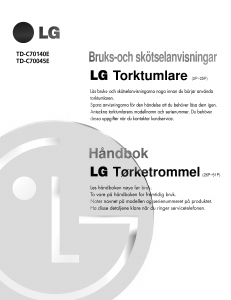 Bruksanvisning LG TD-C70140E Tørketrommel