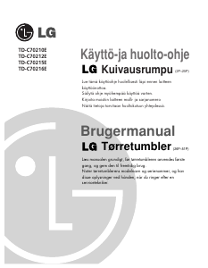 Käyttöohje LG TD-C70210E Kuivausrumpu
