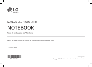 Manual de uso LG 17ZD90Q-GX56K Gram Portátil