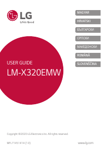 Priročnik LG LM-X320EMW Mobilni telefon