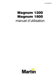 Mode d’emploi Martin Magnum 1200 Machine à fumée
