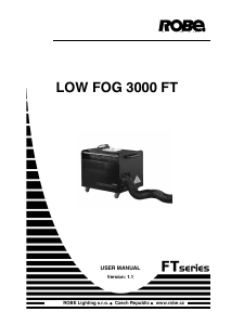 Handleiding ROBE LOW FOG 3000 FT Rookmachine