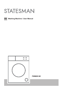 Handleiding Statesman FWM0814E Wasmachine