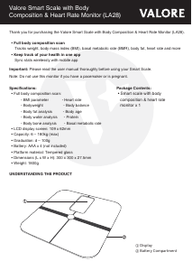 Manual Valore LA28 Scale