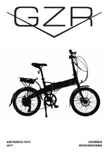 Bruksanvisning GZR Pedelec Plus Hopfällbar cykel