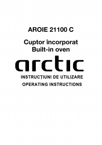 Manual Arctic AROIE 21100 C Cuptor