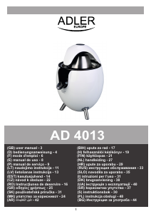 Manuál Adler AD 4013r Odšťavňovač