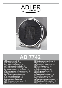 Manuale Adler AD 7742 Termoventilatore