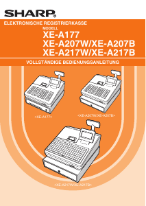 Bedienungsanleitung Sharp XE-A217B Registrierkasse