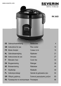 Manual Severin RK 2425 Rice Cooker
