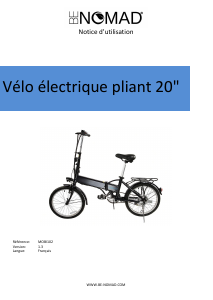 Mode d’emploi BENOMAD MOBI102 Vélo pliant