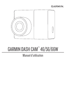 Mode d’emploi Garmin Dash Cam 66W Caméscope action