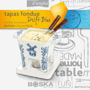 Handleiding Boska Delft Blue Fondueset