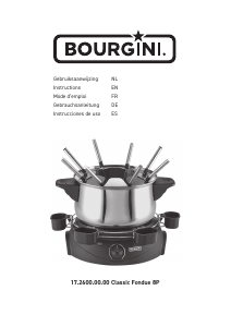 Handleiding Bourgini 17.2600.00.00 Classic Fondueset